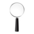 Magnifying glass on a white background. Vector realistic magnifi