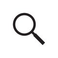 Magnifying icon. Magnify glass. Research, find icon vector. Lens, look magnifier. Search symbol Royalty Free Stock Photo