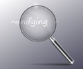 Magnifying lens. Royalty Free Stock Photo