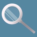 Magnifying loupe icon. Search symbol