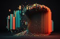 Big data, Artificial Intelligence and Quantum computing concept. Generative AI Royalty Free Stock Photo