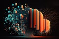 Big data, Artificial Intelligence and Quantum computing concept. Generative AI Royalty Free Stock Photo