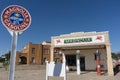 Magnolia brand automotive fuel servise station and sign along Route 66