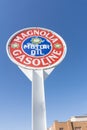 Magnolia brand automotive fuel servise station and sign along Route 66