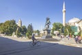 Magnolia Square in Bitola, North Macedonia.