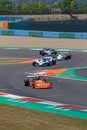 The F1 pack at the chicane during French Historic Grand Prix