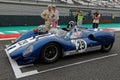 At the start of French Historic Grand Prix on Magny-Cours track