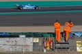 Marshals and Ligier during practise Royalty Free Stock Photo