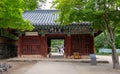 Magoksa Temple or monastery in the historic city of Jongju, South Korea Royalty Free Stock Photo