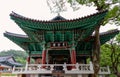 Magoksa Temple or monastery in the historic city of Jongju, South Korea Royalty Free Stock Photo