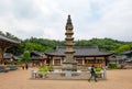 Magoksa Temple or monastery in the historic city of Jongju, South Korea Royalty Free Stock Photo