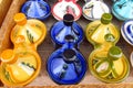 Magrib souvenir colorful tajine pots Royalty Free Stock Photo