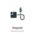 Magsafe vector icon on white background. Flat vector magsafe icon symbol sign from modern electronic devices collection for mobile Royalty Free Stock Photo