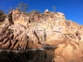 Maguk falls upper waterhole at Barramundi Gorge in Kakadu National Park in the Northern Territory of Australia Royalty Free Stock Photo