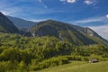 Magura village,a picturesque place from Brasov county, Transylvania, Romania. Beautiful landscape