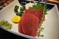 Maguro Sashimi with Sake at an Izakaya, Tokyo, Japan