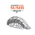 Maguro sushi.