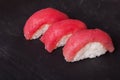 Maguro sushi with tuna