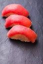 Maguro sushi with tuna