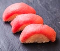 Maguro sushi with tuna Royalty Free Stock Photo