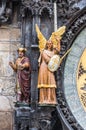 Magus and archangel Michael figures Royalty Free Stock Photo