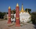 Maha Aung Mye Bonzan Monastery (Inwa, Myanmar) Royalty Free Stock Photo