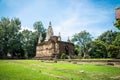 The Maha chedi of Wat Chet Yot, Buddhist temple in Chiang Mai