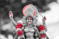 Maha Kali : The goddess of Hindusim statue hold the head of asur