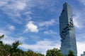 Maha Nakhon skyscraper Bangkok surrounded by green