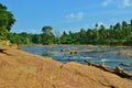 Maha Oya is a major stream in the Sabaragamuwa Province of Sri Lanka. Royalty Free Stock Photo