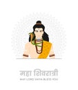 Maha Shivaratri Creative Vector with Mandala Royalty Free Stock Photo