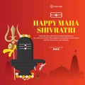 Banner design of happy maha shivratri