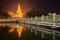 Maha Wizaya Paya, near the Shwedagon Paya, Yangoon, Myanmar. Royalty Free Stock Photo