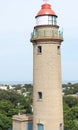 Mahabalipuram lighthouse and blue sky. Natural Royalty Free Stock Photo
