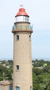 Mahabalipuram lighthouse and blue sky. Royalty Free Stock Photo
