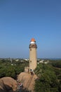 Mahabalipuram Lighthouse in Tamil Nadu, India