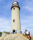 Mahabalipuram lighthouse Tamil Nadu, India.