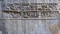 Mahabharata panel inside of the Kailasa temple, Ellora caves, Maharashtra, India