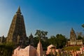 The Mahabodhi Temple of Bodh Gaya,India at Puja festival