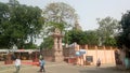 Mahabodhi Temple Entrance or Exit with people