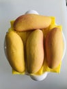 Mahachanok mango or Rainbow mango. Royalty Free Stock Photo