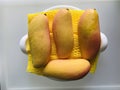 Mahachanok mango or Rainbow mango. Royalty Free Stock Photo