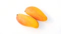 Mahachanok or Rainbow mango on a white background Royalty Free Stock Photo