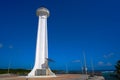 Mahahual lighthouse in Costa Maya Mexico Royalty Free Stock Photo