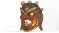 mahakala mask with white background Royalty Free Stock Photo