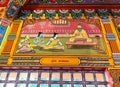 Mahakaleshwar temple corridor - Painting on mythology. Royalty Free Stock Photo