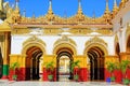 Mahamuni Buddha Temple, Mandalay, Myanmar Royalty Free Stock Photo