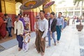 Mahamuni Buddha Temple Mandalay, Myanmar Royalty Free Stock Photo