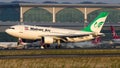 Mahan Air A310 landing in Istanbul