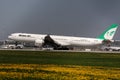 Mahan Air taking off from Munich Airport, MUC